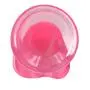 9 Inch Clear Transparent Women Toy with Powerful Suction Cup for Hands Free Play,Crystal Pink