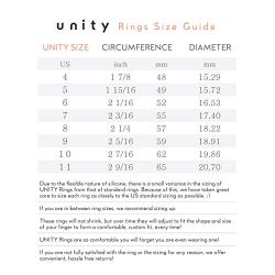 Unity Brand Womens Silicone Wedding Band ? Rubber Engagement Wedding Ring, Athletic Workout Rings for Women