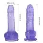 Suction Cup Portable Silicone 10.62 inch Realistic Massager Toys Lifelike Silic?ne-D?ld? with Suction Cup for Women