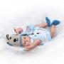 NPKDOLL 22" Lifelike Reborn Baby Boy Dolls Silicone Full Body Eyes Open Baby Reborn Dolls Anatomically Correct Real Baby Doll Washable