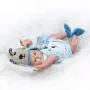 NPKDOLL 22" Lifelike Reborn Baby Boy Dolls Silicone Full Body Eyes Open Baby Reborn Dolls Anatomically Correct Real Baby Doll Washable
