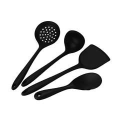 CWXDIAN Kitchen Tools Silicone Kitchenware Set of 4 Non-stick spatula Set Kitchenware, B