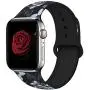 EXCHAR Compatible with Apple Watch Band 40mm 38mm 44mm 42mm Fadeless Pattern Printed Floral Bands Silicone Replacement Band for iWatch Series 5 Series 4/3/2/1 for Women Men