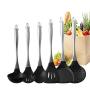 JYHYGS Kitchenware Set, Special Spatula 304 Stainless Steel Silicone, Non-Stick Pot High Temperature Spoon Cooking Shovel, 6 Sets