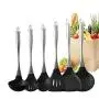 JYHYGS Kitchenware Set, Special Spatula 304 Stainless Steel Silicone, Non-Stick Pot High Temperature Spoon Cooking Shovel, 6 Sets