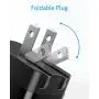 Quick Charge 3.0, Anker 18W 3Amp USB Wall Charger (Quick Charge 2.0 Compatible) Powerport+ 1 for Galaxy S10/S9/S8/Edge/Plus, Note 8/7, LG G4, HTC One A9/M9, Nexus 9, iPhone, iPad and More