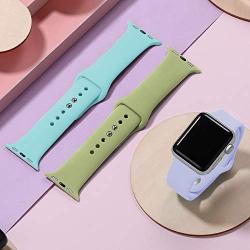 DaQin Band Compatible with Apple Watch 38mm 40mm 42mm 44mm for Women and Men, Sport Replacement Wristbands for iWatch Series 5 Series 4 Series 3/2/1, S/M, M/L