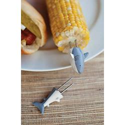 Outset 76168 Shark Corn Holders, Set of 4 Pairs,