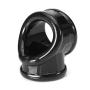 Super Elasticity Silicone Lock Ring Cockring Set Lock Sleeve S-ex Toys Time Delay for Men - Black