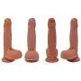 The Lifeguard by FUKENA - Realistic Uncircumcised Dual Density Silicone Dildo, 5.5 Inches Insertable (Light Skin with Colored Glans)