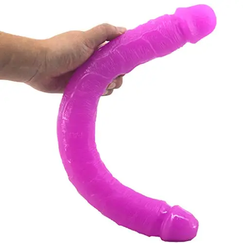 Happy and Healthy 18.1 inch Double Sided Big Toy Real Feel Soft Flexible Realistic Double Head Massages-Discreet Package