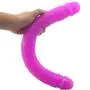 Happy and Healthy 18.1 inch Double Sided Big Toy Real Feel Soft Flexible Realistic Double Head Massages-Discreet Package