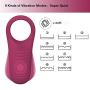 Wushuangyu 9 Modes Powerful Víbrátí?g Pênís Ríngs Silicone G S-pót Vágí?álnèl S-tímülátè - Vibrant Toy