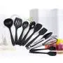 Silicone Kitchen Gadget Set High Temperature Silicone Kitchenware Nonstick Cookware Set Kitchen Spatula Scraper Eggbeater Tool Set of 10