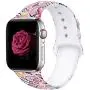EXCHAR Compatible with Apple Watch Band 40mm 38mm 44mm 42mm Fadeless Pattern Printed Floral Bands Silicone Replacement Band for iWatch Series 5 Series 4/3/2/1 for Women Men
