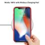 iPhone X Silicone Case, XSHNUO Liquid Silicone Gel Rubber Ultra Thin Case with Soft Microfiber Cloth Lining Cushion for Apple iPhone X (2017) 5.8 inch (Red)