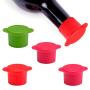 EudoUS Set of 5 Kitchenware Bottle Caps Reusable and Unbreakable Sealer Covers-Silicone Stoppers to Keep Wine or Beer Fresh