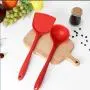 Silicone Kitchenware, 4-Piece Cooking Spoon Shovel Non-Stick Pan, Heat-Resistant, Easy To Clean, Baking Tool Shovel Spoon Set Kitchen Utensils,Red