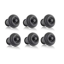 Vacu Vin Wine Saver Vacuum Stoppers Set of 6 ? Grey