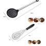 Kitchenware Utensils Set 8 Piece Premium Silicone Stainless steel Heat Resistant Non-Stick Cooking Professional Tools Black