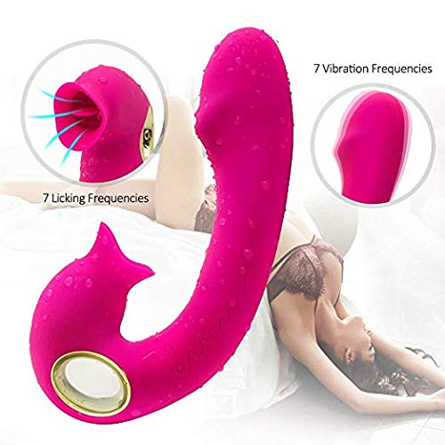Powerful 7 Sucking Toys, Waterproof Handheld Wand Massager with Heating, Medical Silicone,USB Rechargeable