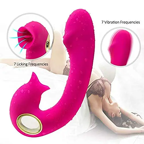 Powerful 7 Sucking Toys, Waterproof Handheld Wand Massager with Heating, Medical Silicone,USB Rechargeable