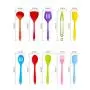 Silicone Kitchenware Set Silicone Kitchenware 10 Sets Of Silicone Scraper Shovel Spoon Oil Brush Food Clips And Other 10 Sets (Color : Color)