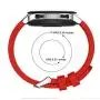 GOSETH Compatible with Samsung Galaxy (46mm),Watch Bands, 22mm Straight Stripe Silicone Wrist Strap Replacement Buckle Band for Samsung Galaxy SM-800/SM-805 SmartWatch (Red)