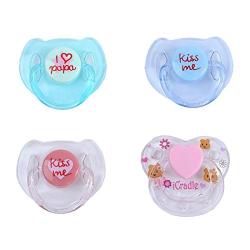 Pinky Reborn Doll Supplies 4pcs Magnet Pacifier Reborns Baby Dolls Accessories Dummy Reborn Dolls ONLY