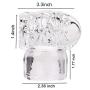 Massager Attachments, Massager Accessories Attachment Silicone- Two Different Styles (Clear)