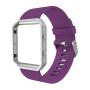 Simpeak for Fitbit Blaze Bands with Frame, Silicone Replacement Band Strap with Frame Case for Fit bit Blaze Smart Fitness Watch, Small/Large