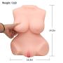 Rzoeox Sex Doll Male Masturbator with Vagina and Anal, 3D Lifelike TPE Torso Toys with Metal Skeleton for Men Masturbation (14.2 x 10.3 x 5.7in, 5.5kg)