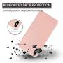 iPhone X Case Silicone, iPhone X Silicone Case, Xperg Slim Liquid Silicone Gel Rubber Shockproof Case Soft Microfiber Cloth Lining Cushion Compatible with iPhone X 5.8 inch (2017), Pink Sand