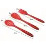 New Design Kitchenware Silicone Heat Resistant Kitchen Cooking Utensils Non Stick Baking Tool Cooking Tool Sets Cookware Set,Red 10PCS