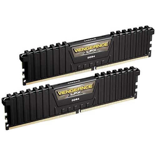 Corsair Vengeance LPX 16GB (2x8GB) DDR4 DRAM 3000MHz C15 Desktop Memory Kit - Black (CMK16GX4M2B3000C15)