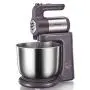 BINZHI Eggbeater Electric Household Desktop Automatic Eggbeater With Barrel Cream Machine Baking Dough Mixer - Brown Kitchen gadget