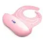 Waterproof Bibs for Toddlers - Silicone Baby Bib ? Easy to Clean Feeding Bib - Soft, Comfortable, and Adjustable - Fits Up to 6 Years Old (Pink Pearl)