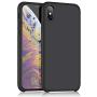 iPhone XR Silicone Case, XSHNUO Liquid Silicone Gel Rubber Ultra Thin Case with Soft Microfiber Cloth Lining Cushion for Apple iPhone XR (2018) 6.1 inch (Black)