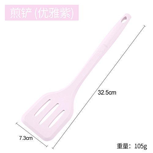 Dana Carrie shovels silicone shovel non-stick inner pot spatula home kitchen spatula kitchenware silicone spatula, Purple frying spatula