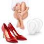 Ball of Foot Cushions High Heels - Soft Gel Insole Metatarsal Pads Forefoot Callus Metatarsalgia Pain Prevention Shoe Inserts no Slip Cushioning for Women