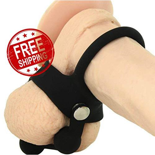 Stretchy Weighted Silicone Ball Spreader with Ring Toy for Male Btime2867