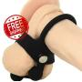 Stretchy Weighted Silicone Ball Spreader with Ring Toy for Male Btime2867