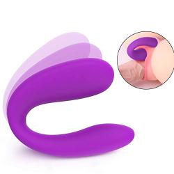 Wireless Remote Control Oral U-Shaped Rechargeable & Silicone Multi-Speed Bed Sport Self-Amusement Tool Privacy Provocative Couples Lovely Purple Toys