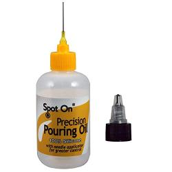 Spot On Acrylic Pouring Oil -100% Pure Silicone with Two (2) caps to Meet Your Artistic Needs for Superior Cell Creation - 4 Ounces