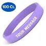 Reminderband Silicone Wristbands - 100 Pack - Personalized Customizable Rubber Bracelets - Customized for Motivation, Events, Gifts, Support, Causes, Fundraisers, Awareness - Men, Women