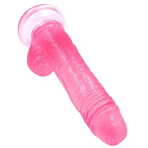Full 7 Inch Safe and Heathy Silicone Powerful Suction Cup Women Personal Pleasure Toys - Pink - Dongfangshuye