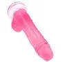 Full 7 Inch Safe and Heathy Silicone Powerful Suction Cup Women Personal Pleasure Toys - Pink - Dongfangshuye