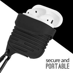 EMERGE Water and Dust Resistant Airpods Case with Military Drop Protection - Black