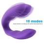 Waterproof 10 Speed Silicone Vibrator Recharge Clitoral G-Spot Massage for Couples Adult Sex Toys for Woman Sex Products (purple)