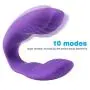 Waterproof 10 Speed Silicone Vibrator Recharge Clitoral G-Spot Massage for Couples Adult Sex Toys for Woman Sex Products (purple)